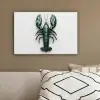 Kreeft - Glossier - Groen - Wit canvas 2cm klein -sfeer3