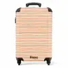 Streep patroon oranje NBS - Handbagage koffer - Kinderen Unisex middel -productfoto_recht