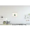 Kerstboom - Illustratie - Ster - Sneeuw textielposter latten blank klein -kinderkamer
