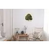 Eikenboom - Groen - Lichte achtergrond Wandcirkel aluminium klein -woonkamer
