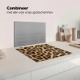 Luipaard - Vacht - Klassiek - Bruin Inductie beschermer vinyl 3mm middel -wsfeer7_website
