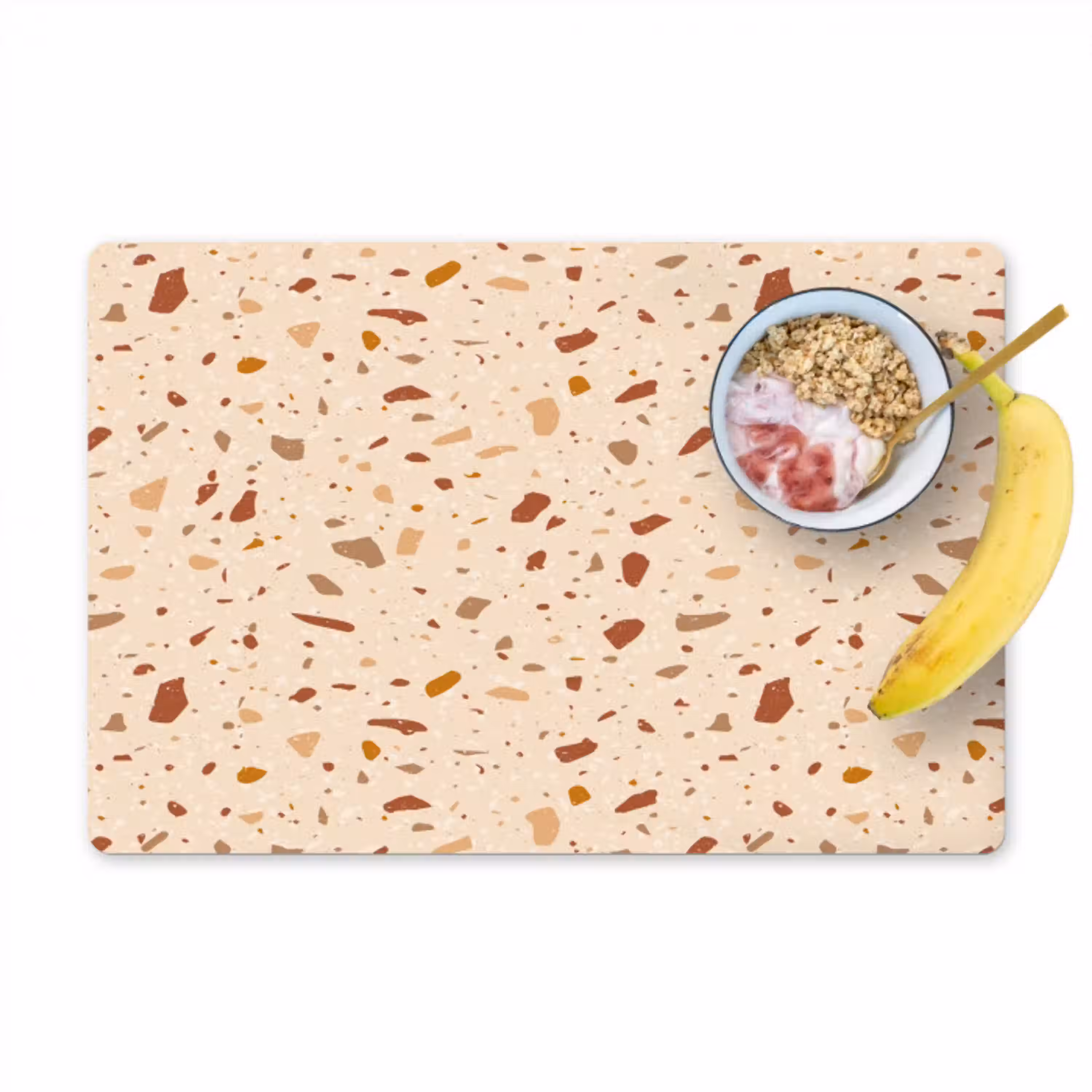 Terrazzo -  Patroon - Kleurrijk - Steen Placemat vinyl groot 368 -zzzproduct_Kitchenyeah-website