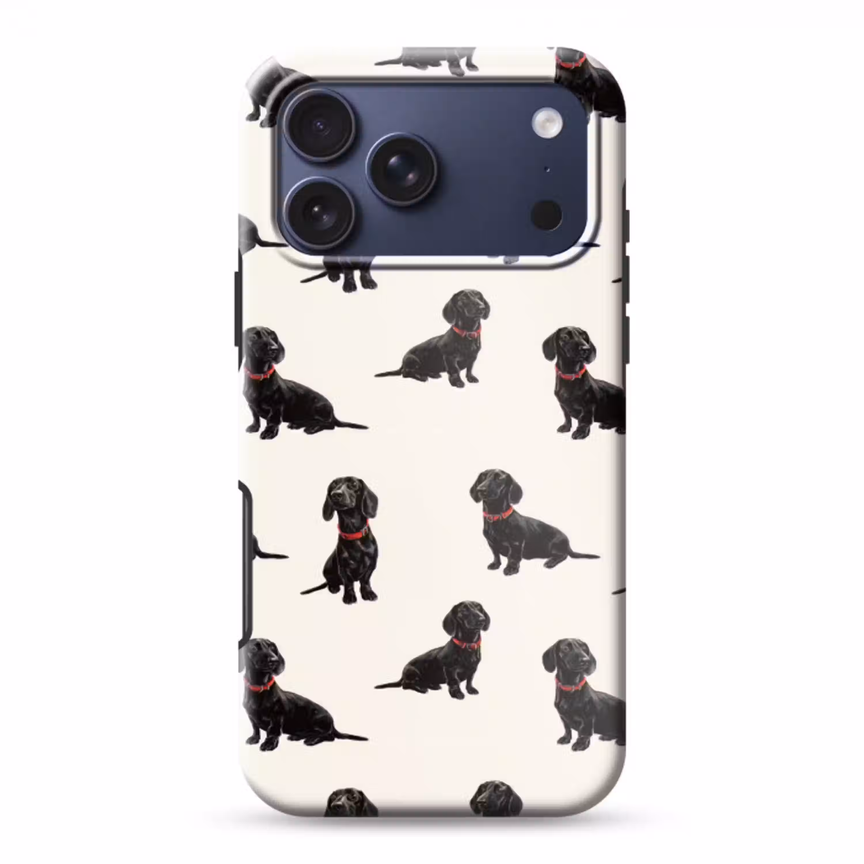 Hond - Patroon - Zwart Toughcase MagSafe Apple iPhone 17 Pro Max klein 1019 -3d