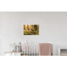 Houtsnip - Bos - Bladeren - Herfst - Gecamoufleerd Muursticker klein -kinderkamer