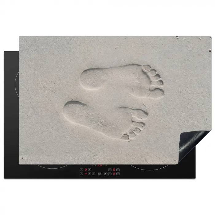 Voeten - Afdrukken - Zand Inductie beschermer vinyl 3mm klein -3d