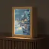 Kerstdorp - Kerst - Sneeuw - Winter Light Box met kabel (Tafellamp) klein -z3d_website