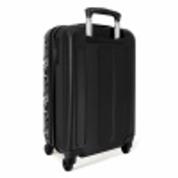 Tropisch vlinder patroon zwart wit NBS - Handbagage koffer - Vrouwen middel -achterkant