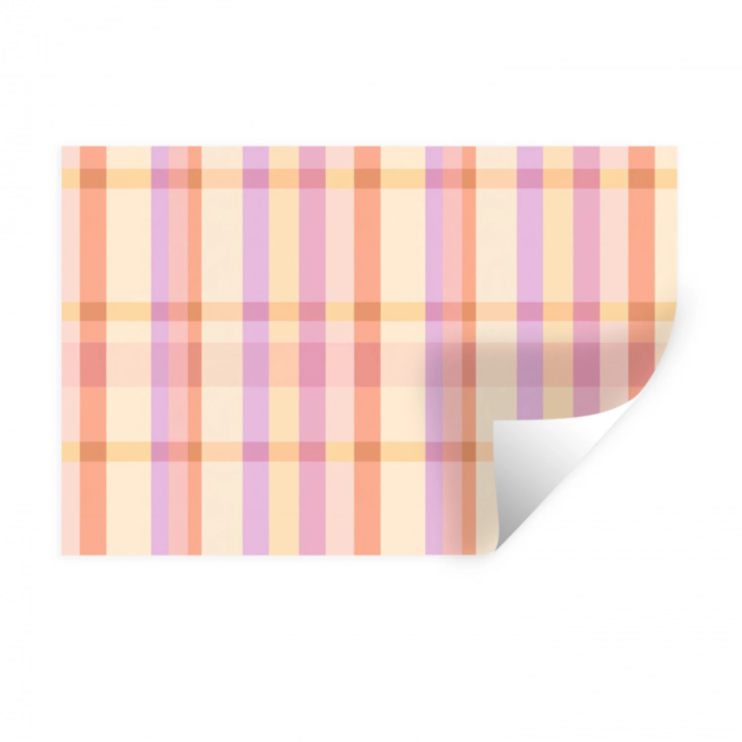 Pastel - uitpatroon - Geometrisch Muursticker klein 286 -3d