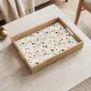 Terrazzo -  Patroon - Neutraal - Zacht - Multi Dienblad Rechthoek middel 911 -sfeer1