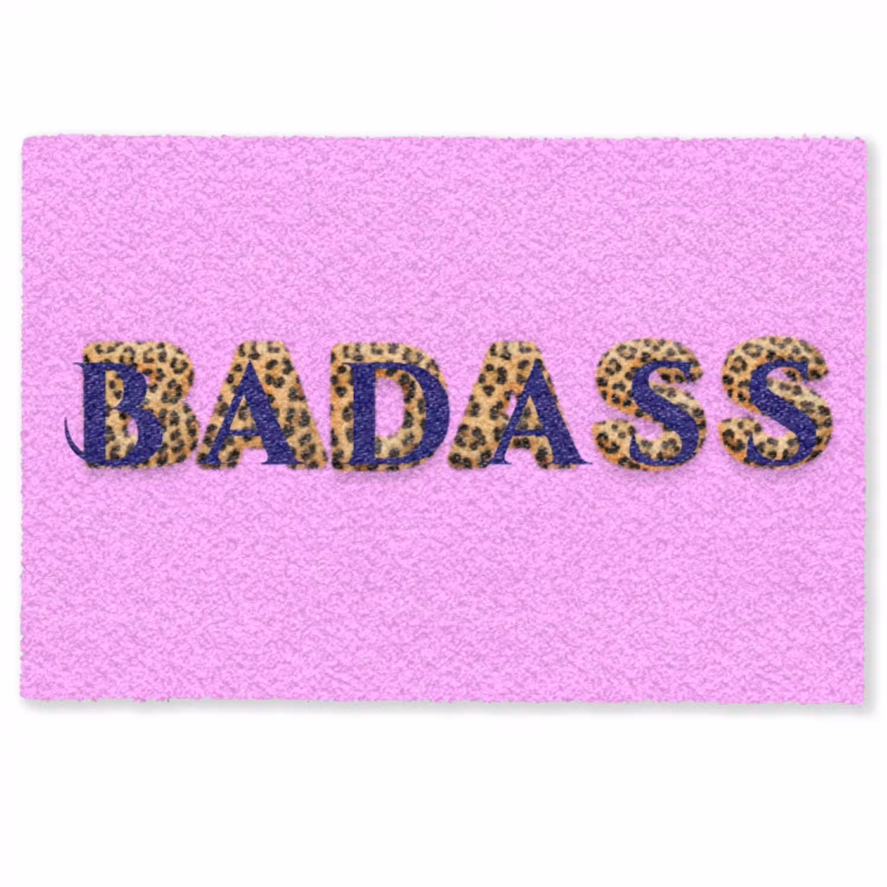 Felroze - Badass - Panterprint - Schaduw Deurmat klein -zkaufland3d
