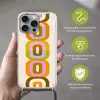 Stapel - Vormen - Geblokt - Oranje Hoesje iPhone 16 Pro Max met koord klein -sfeer2_NL