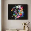 Graffiti - Sport - Snowboarden - Wintersport Textielframe zwart klein -sfeer2
