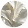 Stof - Plooien - Goud Wandcirkel kunststof plaat 5mm dik klein -3d