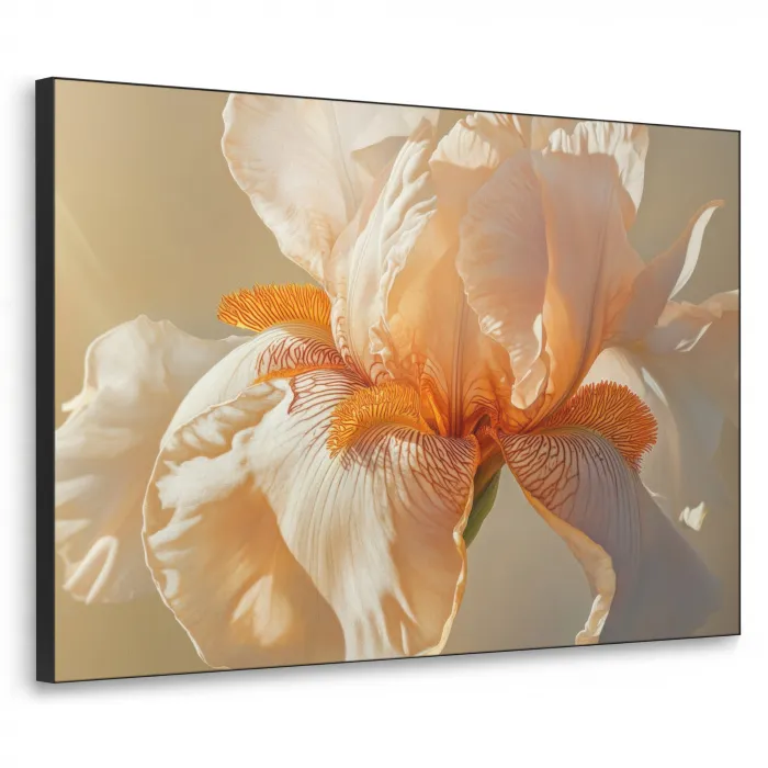 Close up - Oranje - Iris Textielframe - compleet frame klein -3d