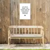 De horizon waaraan we verdwijnen - Quotes - Spreuken - Bløf Tuinposter op houten frame 2 cm dik klein -sfeer4