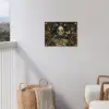 Vrouw - Bladeren - Goud - Vlinders tuinposter los doek klein -sfeer8
