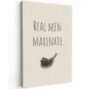Vlees - Minimalistisch - Beige - Quote canvas 2cm klein -z3d