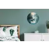Bos - Water - Eenden - Mistig Wandcirkel aluminium klein -slaapkamer
