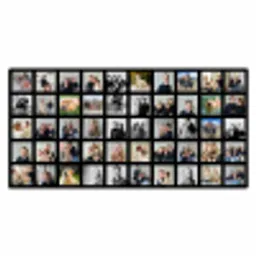 Fotocollage - 50 afbeeldingen Muismat XXL klein -3d_leeg