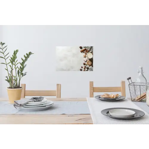 Winter - Kerst - Specerijen - Wit Muursticker klein -eettafel
