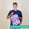 Camouflage - Roze - Blauw Rugzak - Zwart middel -sfeer7_NL