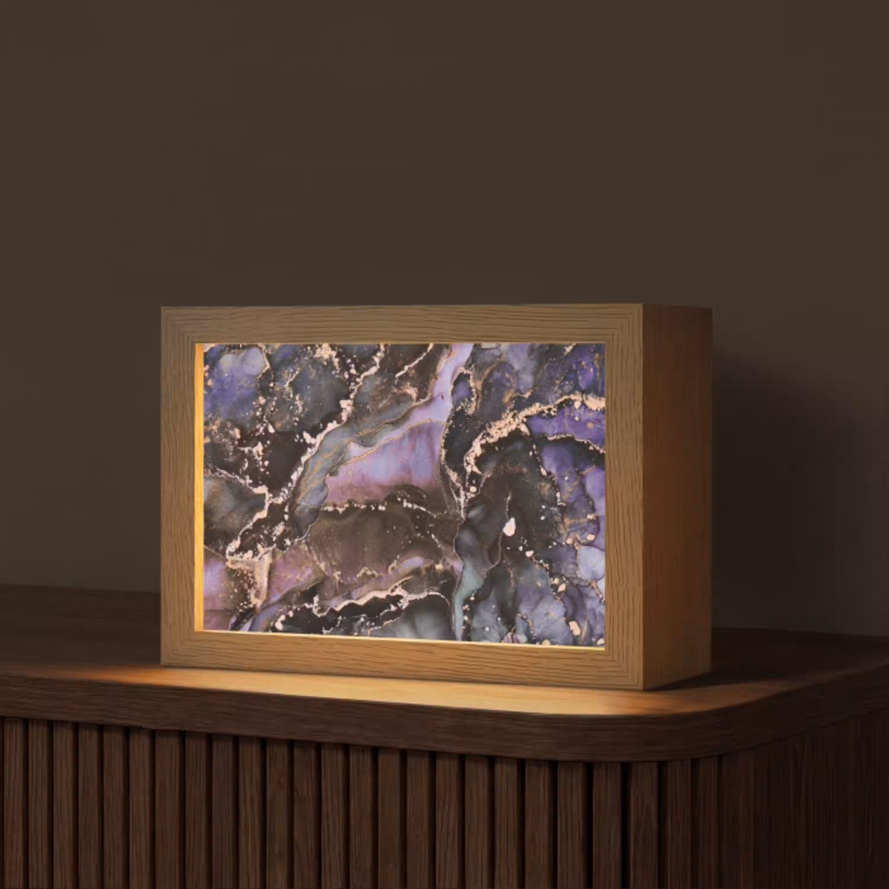 Marmer - Goud - Roze Light Box met kabel (Tafellamp) klein -z3d_website