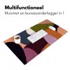 Vormen - Abstract - Kleuren - Vierkant Muismat XXL klein -sfeer4