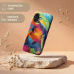 Koraal - Schildpad - Abstract - Water Toughcase MagSafe Apple iPhone 17 klein -USP_RandenV_DE