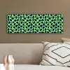 Panterprint - Blauw - Groen canvas 2cm klein 828 -sfeer3