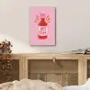 Pittig - Rood - Saus - Grafisch aluminium wit klein -sfeer3