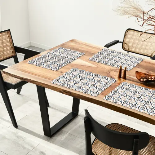 Bladvorm - Patroon - Kleurrijk Placemat vinyl groot 368 -zzsfeer4_Kitchenyeah-website