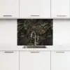 Zwart - Marmer - Goud - Nerf keuken achterwand 2 middel 865 -3d