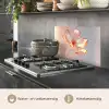 Glazen - Bloem - Roze keuken achterwand spatscherm klein -usp_NL