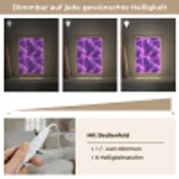 Paars - Bliksem - Wolken Light Box met kabel (Tafellamp) klein 925 -USP_dimbaarDE