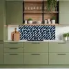 Abstract - Patroon - Blauw keuken achterwand 2 middel 871 -sfeer3