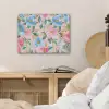 Blauw - Roze - Bloemen PET vilt klein -sfeer3