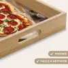 Pizza - Hart - Pepperoni - Tomaat Dienblad Rechthoek middel -USP_HandgreepFR