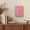 Hoorntje - Schepijs - Roze Light Box met kabel (Tafellamp) klein -sfeer2
