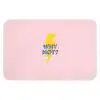 Why not - Bliksem - Roze Badmat klein -3d