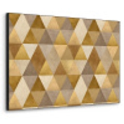 Geometrisch - Driehoek - Goud Textielframe zwart klein 947 -3d