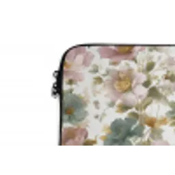 Bloemen - Patroon - Pastel laptophoes neopreen klein 279 -detail