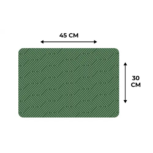 Groen - Strepen - Patroon Placemat vinyl groot 368 -specs