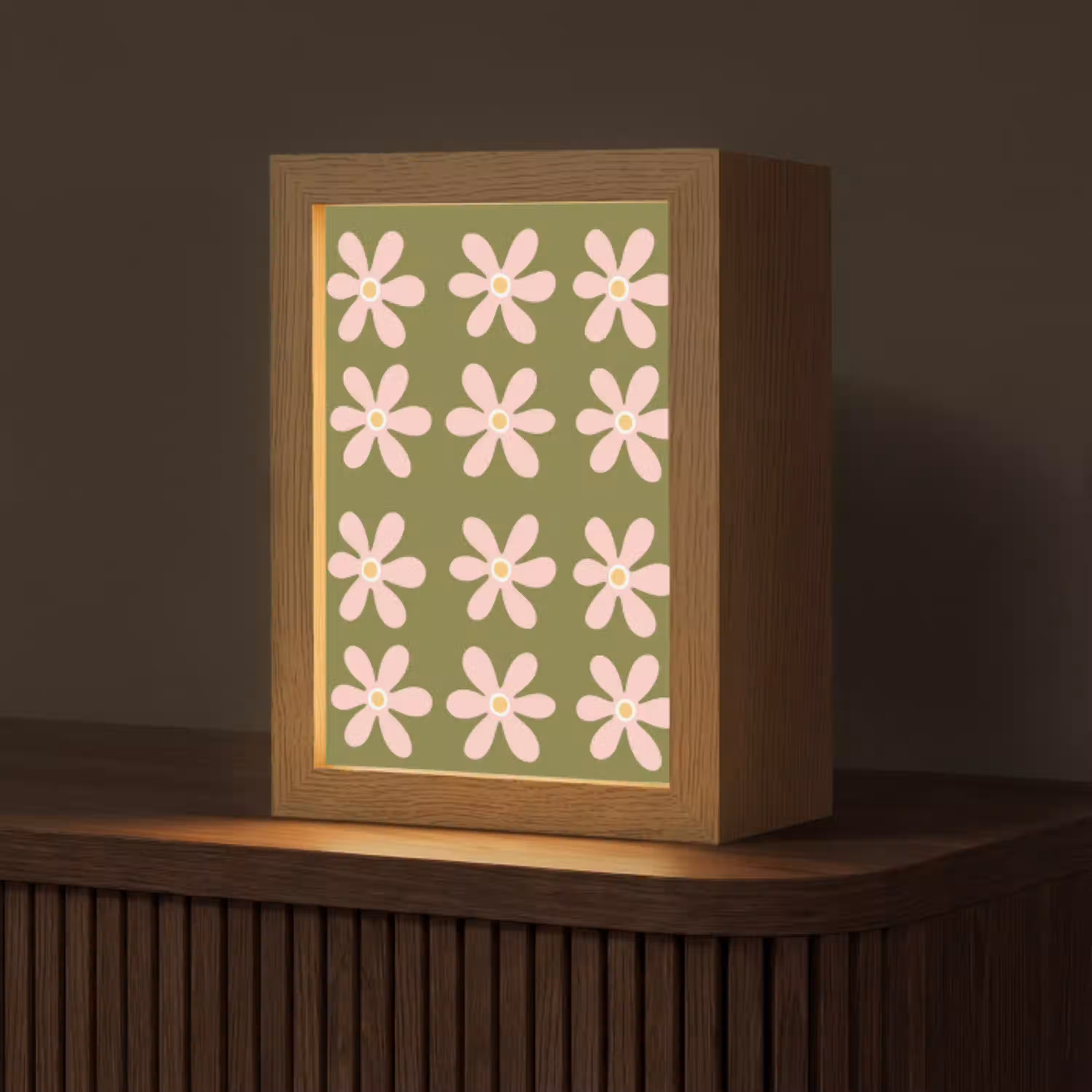 Bloem - Modern - Groen Light Box met kabel (Tafellamp) klein 925 -z3d_website