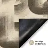 Abstract - Retro - Zwart Deurmat klein 898 -antislip_NL