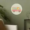 Ijskar - Retro - Softijsjes - Roze Akoestische PET Vilt - Rond klein -sfeer2