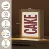 Red - Cake - Decoratie - Eten Light Box met kabel (Tafellamp) klein -USP_NL