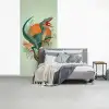Dino - Bladeren - Grafisch - Groen fotobehang vinyl groot -slaapkamer