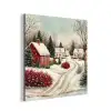 Kerstsfeer - Landelijk - Rood aluminium wit klein -3d