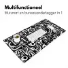 Symbolen - Abstract - Grafisch - Zwart Muismat XXL klein -sfeer4