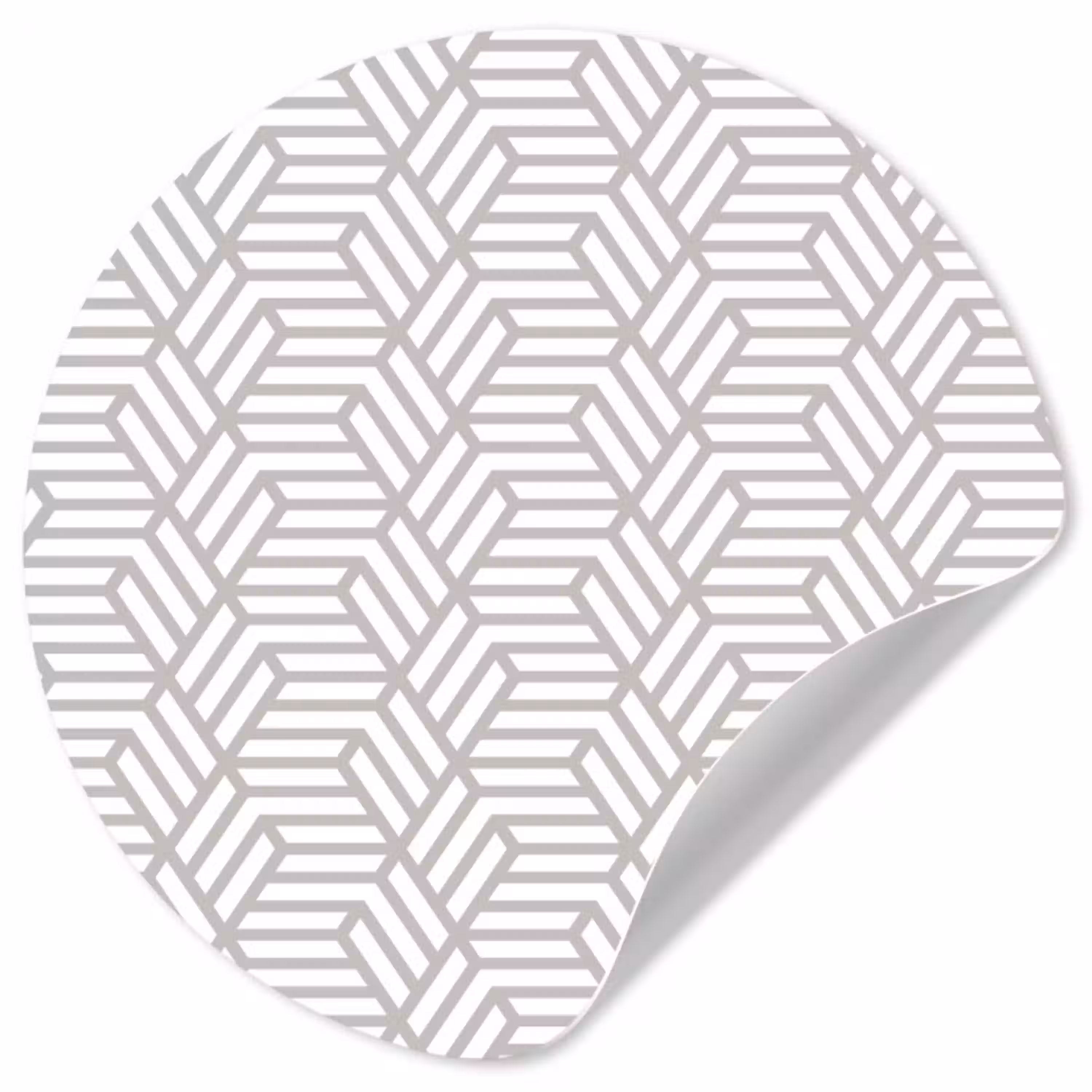 Grafisch - Patroon - Modern -  Opvallend Wandcirkel behangsticker klein 186 -3d